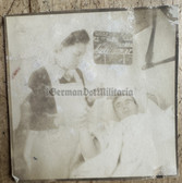 ad290 - German WW1 soldier photo - nurse and wounded soldier in military hospital