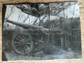 ad291 - German WW1 photo - old style captured cannon - likely French