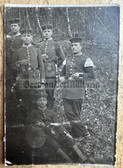ad306 - German WW1 soldiers photo - early war musicians drummers