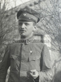 ad307 - German WW1 soldiers photo - NCO with medal ribbon bar