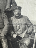 ad308 - German WW1 soldiers photo - torch flashlight and digging equipment - tunnellers?