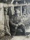 ad311 - German WW1 soldiers photo - dugout field barracks