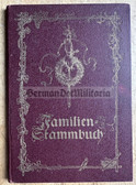 ob045 - c1924 German Familienstammbuch - family history records