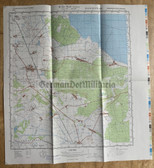 map022 - original East German NVA Army tactical map - c1989 DUCHEROW Baltic Sea