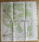 map024 - original East German NVA Army tactical map - c1985 TORGELOW