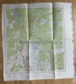 map025 - original East German NVA Army tactical map - border with Poland - c1985 HINTERSEE