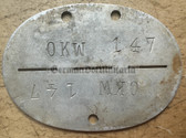 ad315 - original OKW Oberkommando der Wehrmacht - Wehrmacht High Command - dog tag Hundemarke
