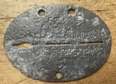 ad317 - original Wehrmacht Artillerie Ersatz Abteilung - Artillery - dog tag Hundemarke