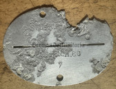 ad321 - original Wehrmacht Krad-Nachrichten-Abteilung 60, which translates to 60th Motorcycle Signals Detachment - dog tag Hundemarke