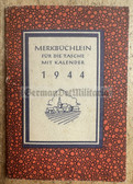 ad326 - German pocket diary for the year 1944