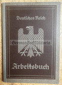 ad329 - c1941 Arbeitsbuch - man from Berlin Mitte who worked at the Reichsluftfahrtministerium - Air Ministry under Hermann Goering in Berlin