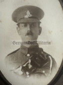 ad330 - large size British WW1 era army soldier portrait photo on cardboard