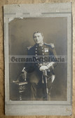ad331 - large size British WW1 era Royal Navy officer portrait photo on cardboard - with medal bar and sword