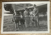 ad336 - c1939 photo - Lufthansa airline Junkers aircraft on Chemnitz airfield