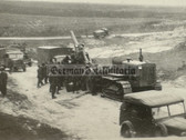 ad343 - Wehrmacht heavy artillery with tractor type vehicle photo