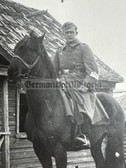 wpc072 - Wehrmacht soldier on horseback photo - Eastern Front
