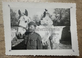 wpc081 - Wehrmacht soldier with horse photo