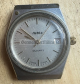 oo006 - very scarce East German Ruhla Quartz engraved presentation watch - ZK Central Committee of the SED honour gift