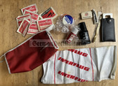gw011 - c1980s Interflug state airline onboard vanity kit in bag - very carce