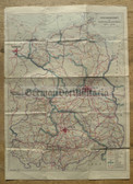 gw244 - c1950s East German map of the transport network in the DDR - wall chart type