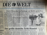 gw253 - May 1994 issue of Die Welt newspaper - death of Erich Honecker