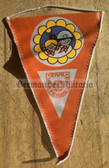 gw222 - 2 - East German ZV Zivilverteidigung Civil Defence Wimpel Pennant