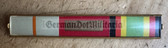 is045 - 3 place paper medal ribbon bar - NVA, Stasi & Grenztruppen Border Guards - senior NCO rank or junior Officer rank