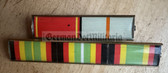 is055 - 5 place paper medal ribbon bar - Stasi & NVA - senior NCO rank or mid Officer rank