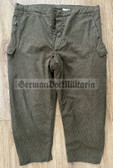 gb001 - NVA Army FDA Strichtarn Camo Trousers Pants Winter - size g56 XL