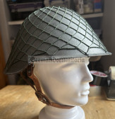 wo320 - c1973 dated East German M56 Stahlhelm steel helmet with net - shell size III