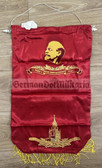 su048 - Soviet propaganda "Let's put the party's plans into practice!" - very large size Wimpel Pennant