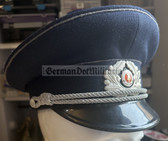 wo341 - East German Prison Service Strafvollzug officer ranks visor hat - size 54