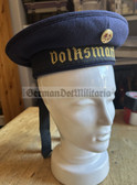 kmo026 - original East German Navy VM Volksmarine Donald Duck type sailor hat with tally - size 54