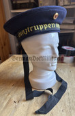 kmo029 - original Border Guards Grenztruppen der DDR Donald Duck type sailor hat with tally - size 56