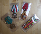 om048 - lot of 5 acid free medal storage pouches