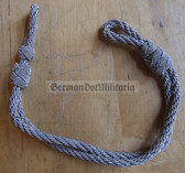 om724 - 14 - silver metallic chin strap cord NVA Stasi Grenztruppen Volkspolizei GST officer visors