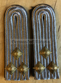 sbsv023 - OBERLEUTNANT DER SV - Strafvollzug - Prison Service - pair of shoulder boards