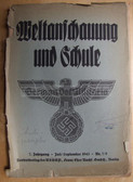 ob015 - WELTANSCHAUUNG UND SCHULE - World View at school - brochure from 1943