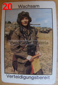 opc421 - NVA & Grenztruppen military East German credit card size calendars as pocket fillers for your NVA uniforms