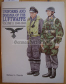 lwb008 - UNIFORMS AND INSIGNIA OF THE LUFTWAFFE 1933-1945 - volume 2 - superb reference book by Brian L Davis