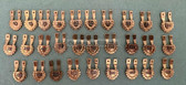 om247(jl0) - NVA Fallschirmjäger paratrooper jump badge hanger - price is for 1-off - tb010x5