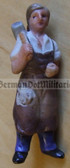 whw021 - WHW Winterhilfswerk German Worker Jobs series - ceramic figure badge