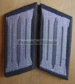sbbs086 - 2 - pair of colour coded Luftverteidigung Air Defence enlisted EM Collar Tabs - Dress Uniform