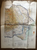 wd285 - German Wehrmacht Army map - Luftwaffe Aviation Fliegerkarte - BUKAREST - Romania, Soviet Union, Constanta