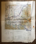 wd272 - Wehrmacht Army map - Luftwaffe aviation map - BUDAPEST - Hungary, Yugoslavia, Romania, Beograd, Debrecen