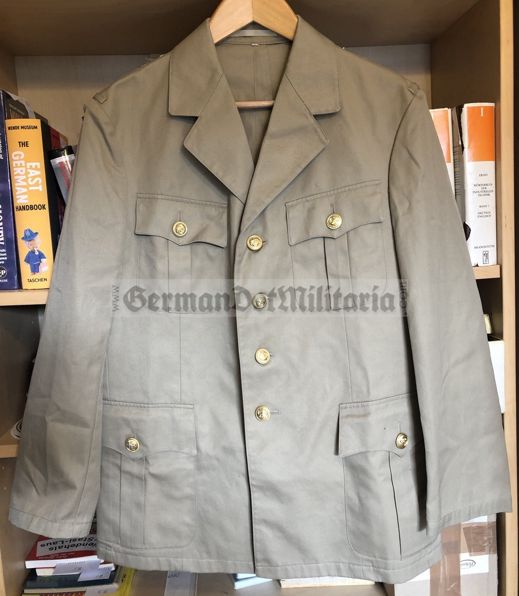 wo313 - Bundesmarine Navy tropical Uniform jacket - c1987 dated - medium  size - GermanDotMilitaria