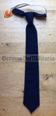 wo223 - FEMALE blue DDR Uniform Tie - used by TraPo Transport police and Feuerwehr fire fighters