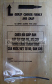 wh016 - 8 - original Vietnam War ammo issue bags with surrender propaganda message in Vietnamese - made in March 1970