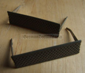 sbs005 - pair of subdued grey shoulder board rank metal strips for all camo uniforms