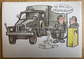 wpc515 - 2 - NVA cartoon fun original DDR postcard